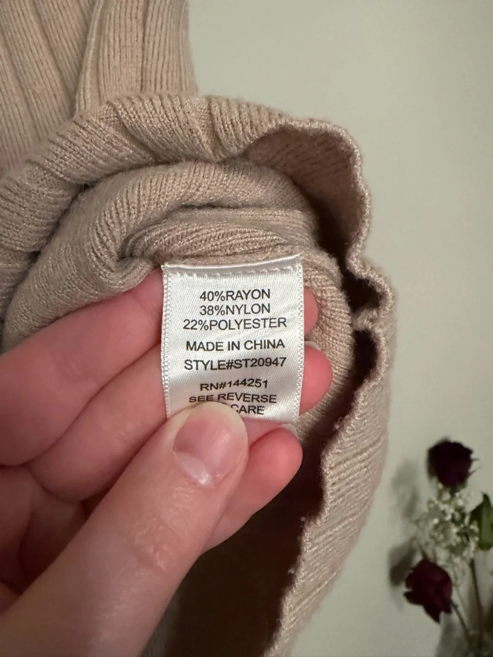 Sincerely Jules Cream Ribbed Wide-Leg Pants Set - Picture 5 of 6